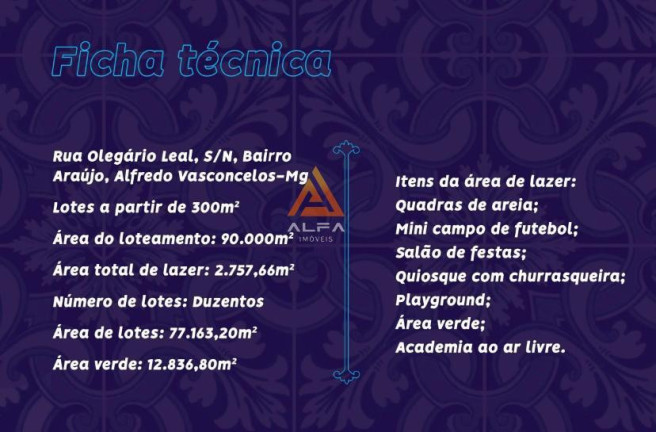 Imagem Terreno em Condomínio à Venda, 300 m² em Alfredo Vasconcelos Imagem Terreno em Condomínio à Venda, 300 m² em Alfredo Vasconcelos