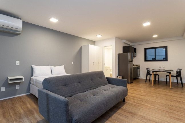 Apartamento com 1 Quarto para Alugar, 44 m² em República - São Paulo