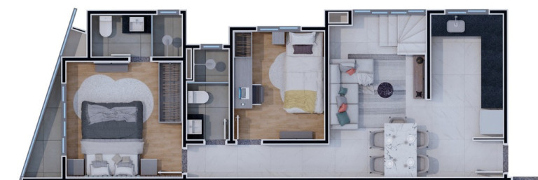 Imagem Imóvel com 3 Quartos à Venda, 67 m² em Hauer - Curitiba