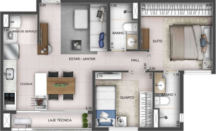 Imagem Apartamento com 3 Quartos à Venda, 78 m² em Setor Aeroporto - Goiânia Imagem Apartamento com 3 Quartos à Venda, 78 m² em Setor Aeroporto - Goiânia