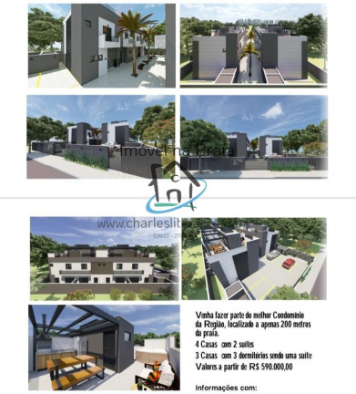 Imagem Casa com 3 Quartos à Venda, 130 m² em Capricórnio I - Caraguatatuba