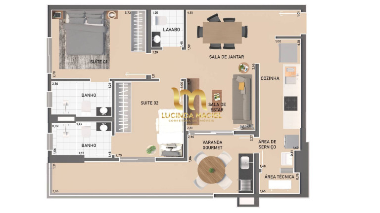 Imagem Apartamento com 2 Quartos à Venda, 76 m² em Canto Do Forte - Praia Grande