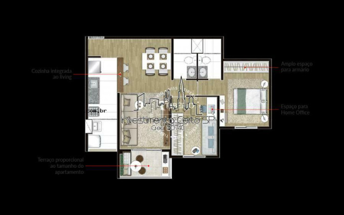 Imagem Apartamento com 2 Quartos à Venda, 60 m² em Santo Amaro - São Paulo Imagem Apartamento com 2 Quartos à Venda, 60 m² em Santo Amaro - São Paulo