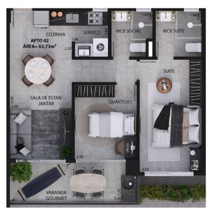 Imagem Imóvel com 1 Quarto à Venda, 29 m² em Jardim Oceania - João Pessoa Imagem Imóvel com 1 Quarto à Venda, 29 m² em Jardim Oceania - João Pessoa