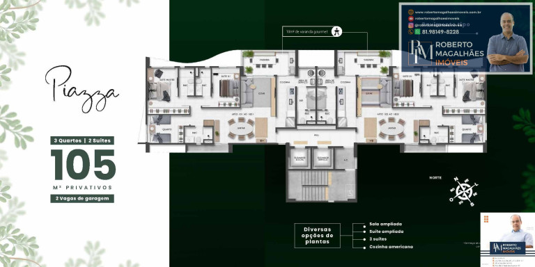 Imagem Apartamento com 3 Quartos à Venda, 105 m² em Parnamirim - Recife Imagem Apartamento com 3 Quartos à Venda, 105 m² em Parnamirim - Recife