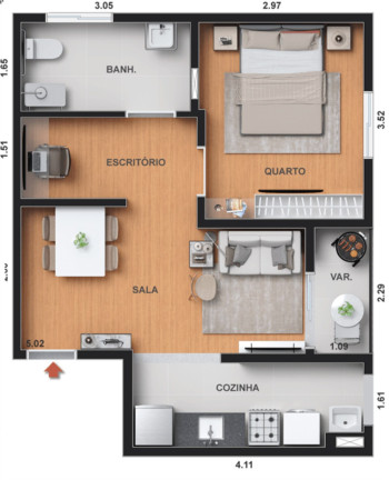 Imagem Imóvel com 2 Quartos à Venda, 43 m² em Todos Os Santos - Rio De Janeiro
