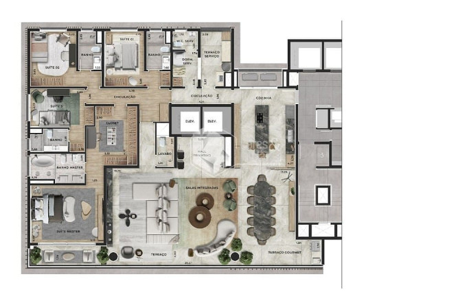 Imagem Apartamento com 4 Quartos à Venda, 300 m² em Indianópolis - São Paulo Imagem Apartamento com 4 Quartos à Venda, 300 m² em Indianópolis - São Paulo