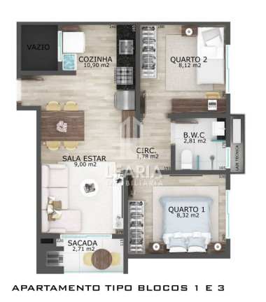 Imagem Apartamento com 2 Quartos à Venda, 52 m² em Jardim Da Barra - Itapoá