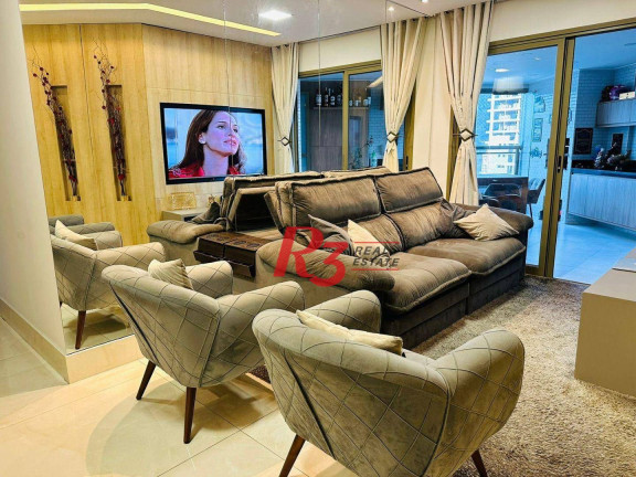 Imagem Apartamento com 3 Quartos à Venda, 118 m² em Canto Do Forte - Praia Grande