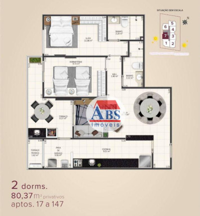 Imagem Apartamento com 2 Quartos à Venda, 80 m² em Aviação - Praia Grande Imagem Apartamento com 2 Quartos à Venda, 80 m² em Aviação - Praia Grande
