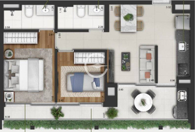Imagem Apartamento com 2 Quartos à Venda, 63 m² em Campo Belo - São Paulo Imagem Apartamento com 2 Quartos à Venda, 63 m² em Campo Belo - São Paulo
