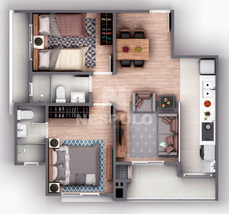 Imagem Apartamento com 1 Quarto à Venda, 61 m² em Vila Operaria - Itajai