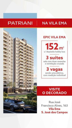 Imagem Apartamento com 3 Quartos à Venda, 152 m² em Vila Ema - São José Dos Campos