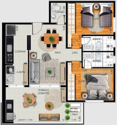 Imagem Apartamento com 2 Quartos à Venda, 83 m² em Embaré - Santos Imagem Apartamento com 2 Quartos à Venda, 83 m² em Embaré - Santos