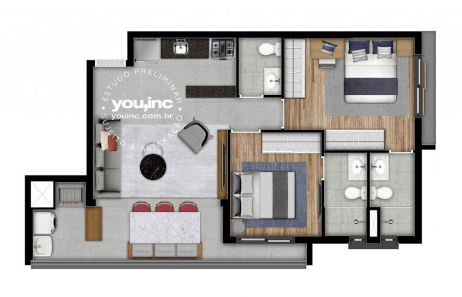 Imagem Apartamento com 2 Quartos à Venda, 69 m² em Pinheiros - São Paulo