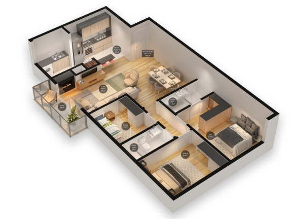 Apartamento com 3 Quartos à Venda, 99 m² em Centro - Canela