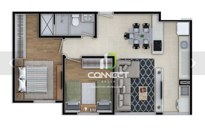 Imagem Apartamento com 2 Quartos à Venda, 59 m² em Dom Bosco - Itajaí