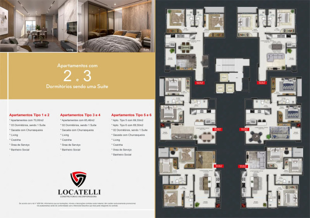 Imagem Apartamento com 2 Quartos à Venda, 65 m² em Morretes - Itapema