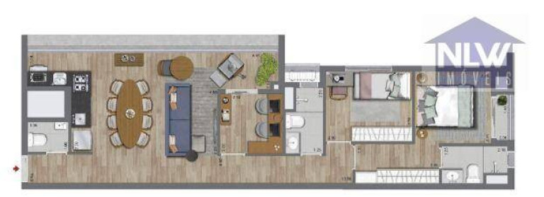 Apartamento com 2 Quartos à Venda, 70 m² em Jardim Das Acácias - São Paulo