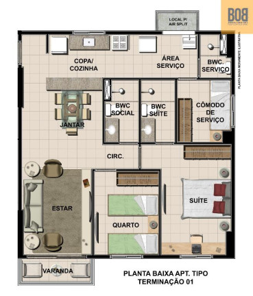 Imagem Apartamento com 2 Quartos à Venda, 58 m² em Boa Viagem - Recife