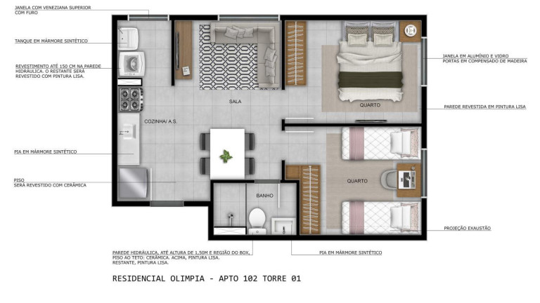 Imagem Apartamento com 2 Quartos à Venda, em Santa Maria - Osasco Imagem Apartamento com 2 Quartos à Venda, em Santa Maria - Osasco