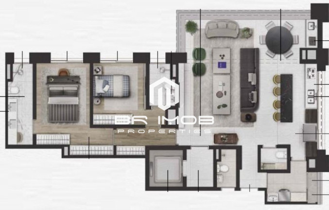 Imóvel com 2 Quartos à Venda, 135 m² em Itaim Bibi - São Paulo