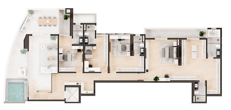 Imagem Cobertura com 4 Quartos à Venda, 1.057 m² em Ponta Da Praia - Santos Imagem Cobertura com 4 Quartos à Venda, 1.057 m² em Ponta Da Praia - Santos