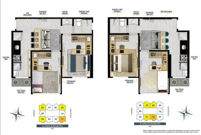 Imagem Apartamento com 2 Quartos à Venda, 60 m² em Praia De Itaparica - Vila Velha