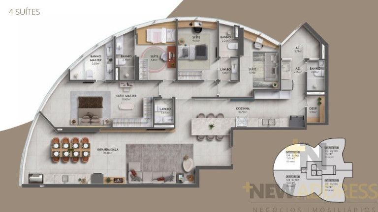 Imagem Apartamento com 4 Quartos à Venda, 150 m² em Ilha De Santa Maria - Monte Belo - Vitória Imagem Apartamento com 4 Quartos à Venda, 150 m² em Ilha De Santa Maria - Monte Belo - Vitória