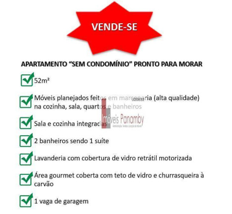 Imagem Apartamento com 2 Quartos à Venda, 52 m² em Vila Humaitá - Santo André
