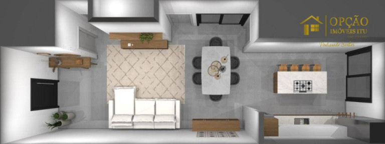 Imagem Casa com 3 Quartos à Venda, 105 m² em Residencial Piccolino - Salto