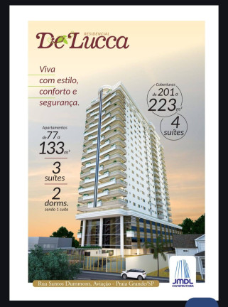 Apartamento com 2 Quartos à Venda, 93 m² em Aviação - Praia Grande