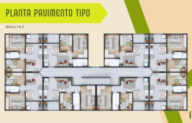 Imagem Apartamento com 2 Quartos à Venda, 43 m² em Vargem Grande - Curitiba