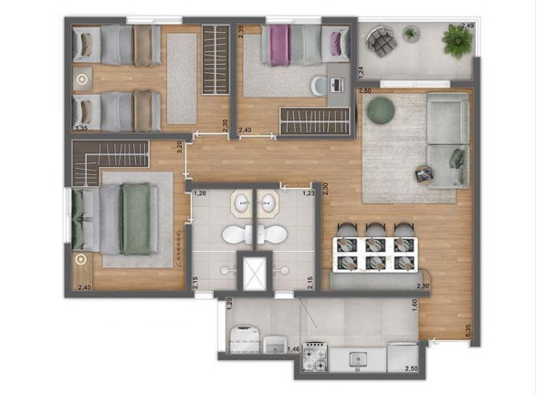 Apartamento com 2 Quartos à Venda, 44 m² em Limão - São Paulo