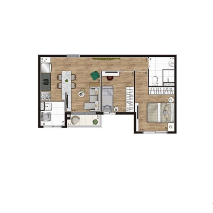 Imagem Apartamento com 2 Quartos à Venda, 47 m² em Enseada - Guarujá Imagem Apartamento com 2 Quartos à Venda, 47 m² em Enseada - Guarujá