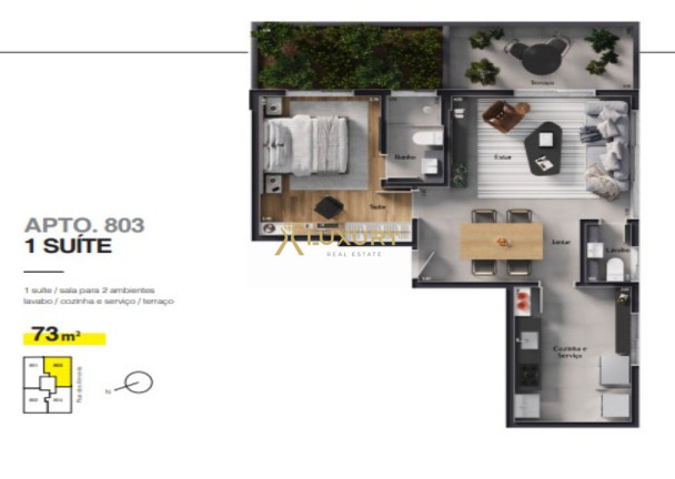 Imagem Imóvel com 2 Quartos à Venda, 56 m² em Lourdes - Belo Horizonte