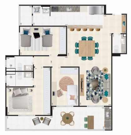 Imagem Apartamento com 3 Quartos à Venda, 115 m² em Ocian - Praia Grande Imagem Apartamento com 3 Quartos à Venda, 115 m² em Ocian - Praia Grande