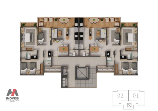 Imagem Apartamento com 3 Quartos à Venda, 75 m² em Porto Das Dunas - Aquiraz
