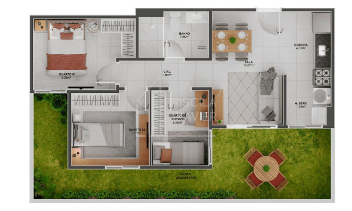 Imagem Apartamento com 2 Quartos à Venda, 42 m² em Aribiri - Vila Velha Imagem Apartamento com 2 Quartos à Venda, 42 m² em Aribiri - Vila Velha
