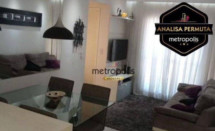 Apartamento com 2 Quartos à Venda, 52 m² em Vila Príncipe De Gales - Santo André
