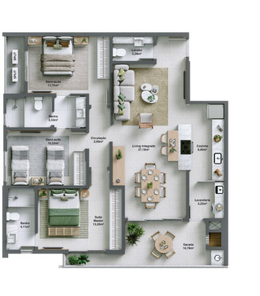 Imagem Imóvel com 3 Quartos à Venda,  em Centro - Balneário Rincão