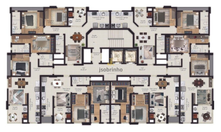 Apartamento com 2 Quartos à Venda, 63 m² em Morretes - Itapema