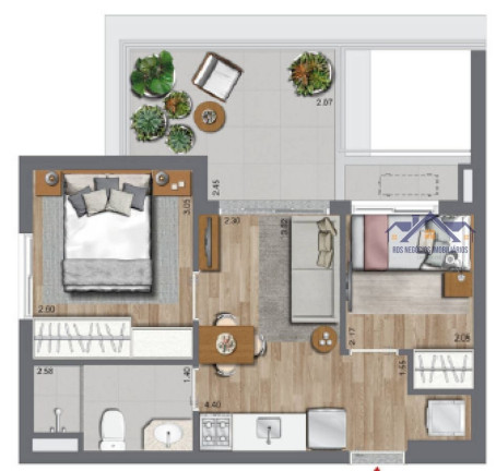 Imagem Apartamento com 2 Quartos à Venda, 42 m² em Brooklin Paulista - São Paulo Imagem Apartamento com 2 Quartos à Venda, 42 m² em Brooklin Paulista - São Paulo