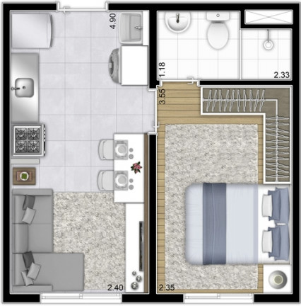 Imagem Apartamento com 1 Quarto à Venda, 26 m² em Vila Prudente - São Paulo Imagem Apartamento com 1 Quarto à Venda, 26 m² em Vila Prudente - São Paulo