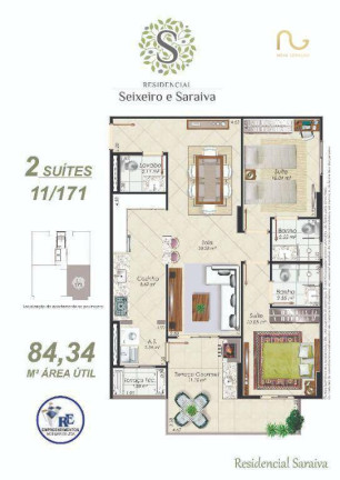 Imagem Apartamento com 2 Quartos à Venda, 84 m² em Aviação - Praia Grande