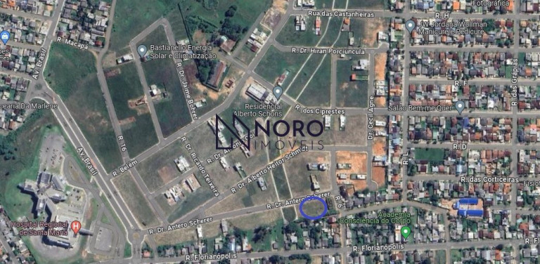 Terreno à Venda, 344 m² em Pinheiro Machado - Santa Maria