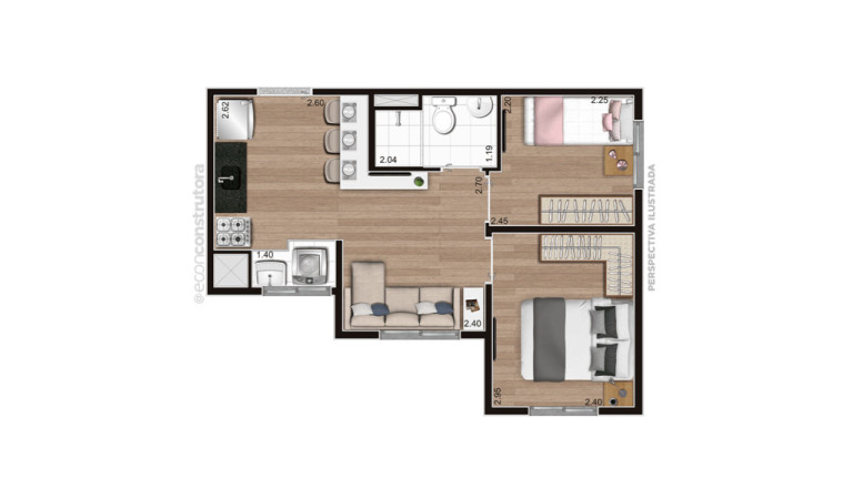 Imagem Apartamento com 2 Quartos à Venda, 32 m² em Parada Xv De Novembro - São Paulo