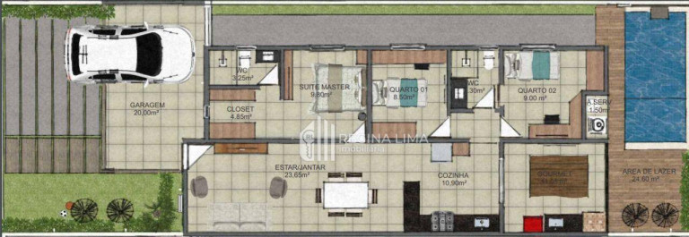 Imagem Casa com 3 Quartos à Venda, 115 m² em Parque Alvorada - Timon
