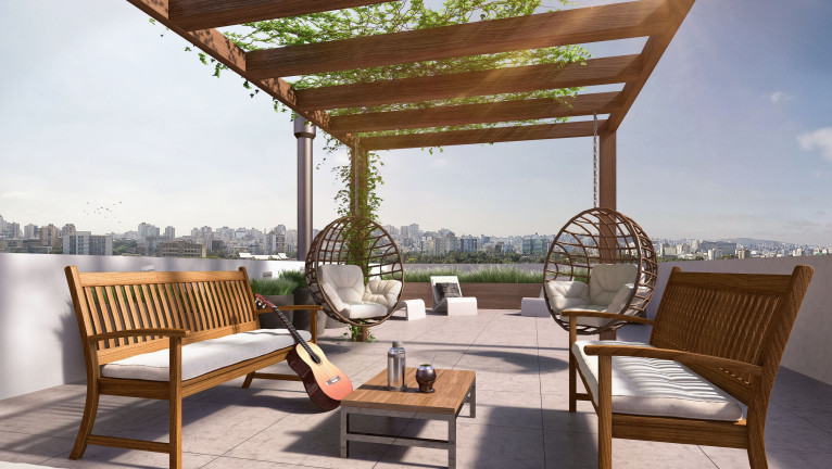 Imagem Apartamento com 1 Quarto à Venda, 43 m² em Farroupilha - Porto Alegre