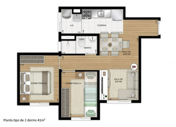 Imagem Apartamento com 2 Quartos à Venda, 40 m² em Itaquera - São Paulo